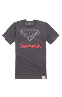 Mens Diamond Supply Co Tee   Diamond Supply Co Script Logo T Shirt