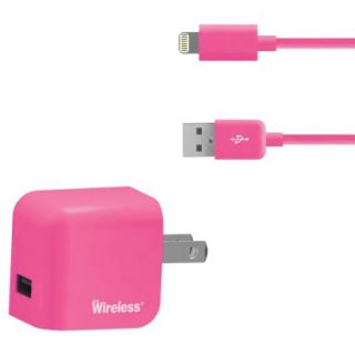 Just Wireless Home USB Mobile Battery Charger for iPhone 5/5S   Pink (04464)