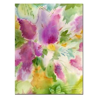 Trademark Global Inc Lilacs Blossoming Canvas Art by Sheila Golden   SG026 