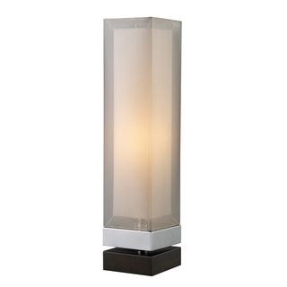 Dimond Lighting Exeter 1 light Chrome/ Espresso Table Lamp