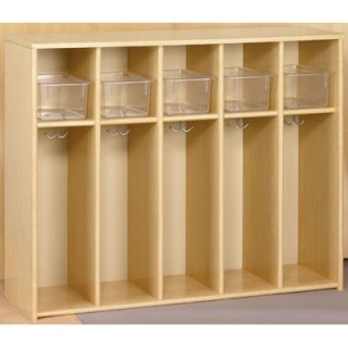 TotMate Eco Laminate Toddler Locker with Trays 3061A58 / 3061A73 Color Maple