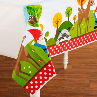 Woodland Gnome Plastic Tablecover