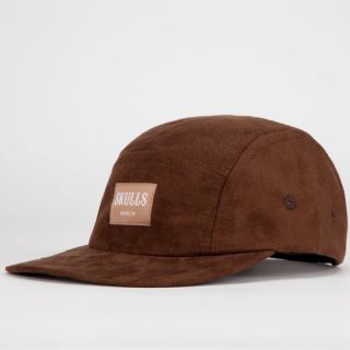 Suede Mens 5 Panel Hat Brown One Size For Men 227918400