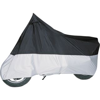 Classic Accessories Motorcycle Cover   For Up To 1500cc, Black/Silver, Model 65 