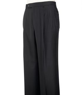 Traveler Pleated Front Trousers  Black Windowpane JoS. A. Bank