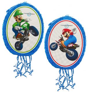 Mario Kart Wii Mario and Luigi 18 Pull String Pinata