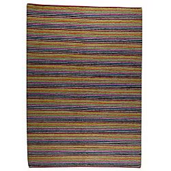 Hand knotted Indo tibetan Manc Wool Rug (56 X 710)