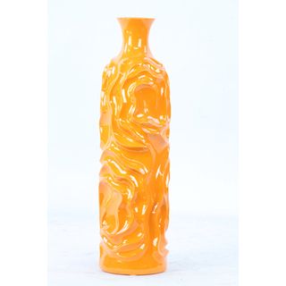 Ceramic Vase Orange 20h