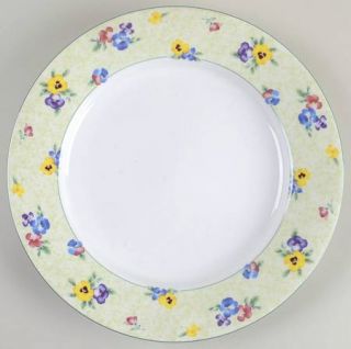 Nikko Pansies 12 Chop Plate/Round Platter, Fine China Dinnerware   Yellow, Purp