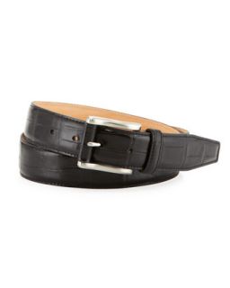 Cambridge Mens Leather Belt, Black