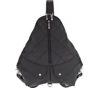 Womens baggallini TRV643 Traverse Backpack   Charcoal/Fuchsia Crinkle Nylon Lar