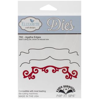 Elizabeth Craft Pop It Up Metal Dies By Karen Burniston agatha Edges