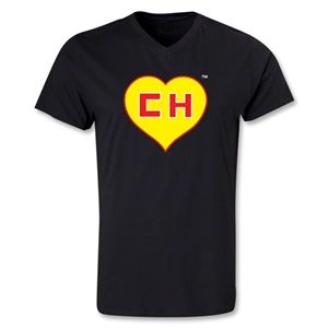 hidden Chapulin V Neck T Shirt (Black)