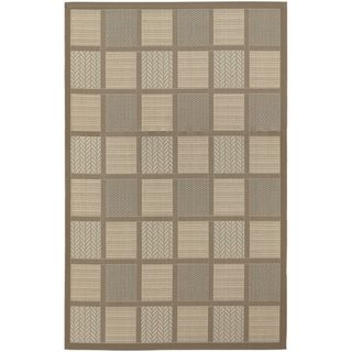 Five Seasons Acadia/ Sky Blue Area Rug (76 X 109) (CreamSecondary colors Sky Blue and TanPattern Geometric SquaresTip We recommend the use of a non skid pad to keep the rug in place on smooth surfaces.All rug sizes are approximate. Due to the differenc
