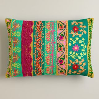 Multicolor Floral Lumbar Pillow   World Market