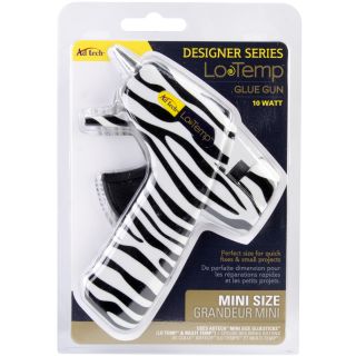 Designer Mini Glue Gun low Temp Zebra