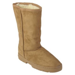 Womens Journee Collection Faux Suede Lug Sole Boot   Camel (9)