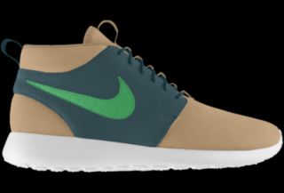 Nike Roshe Run Mid Premium iD Custom Kids Shoes (3.5y 6y)   Brown