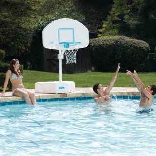 Dunn Rite Splash & Shoot Port Regulation Size Pool Basketball Hoop Set