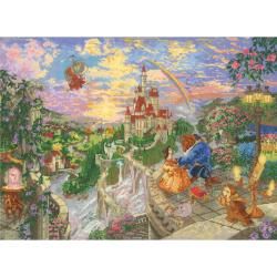 Disney Dreams Collection By Thomas Kinkade Beauty   Beast 16x12 18 Count