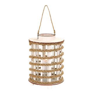 Rope Lantern Wooden Candle Holder