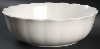 Mikasa Cameo White 9 Round Vegetable Bowl, Fine China Dinnerware   White Scallo
