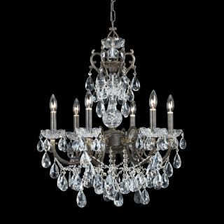 Crystorama Legacy Chandelier   23.5W in. English Bronze   5196 EB CL MWP
