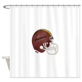  Football Helmet Shower Curtain  Use code FREECART at Checkout