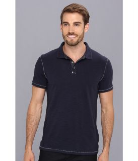 Calvin Klein Jeans S/S Slub Polo Mens Short Sleeve Pullover (Navy)