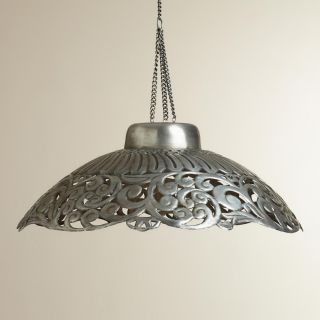 Zinc Metal Pendant Lamp   World Market