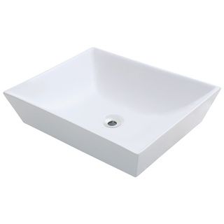 Polaris Sinks P073vw White Porcelain Vessel Sink