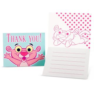 Baby Pink Panther Thank You Notes