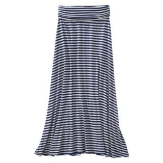 Merona Womens Knit Convertible Maxi Skirt   Waterloo Blue/Cream   M