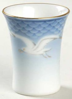 Bing & Grondahl Seagull 2 Mini Bud Vase, Fine China Dinnerware   Blue Backgroun