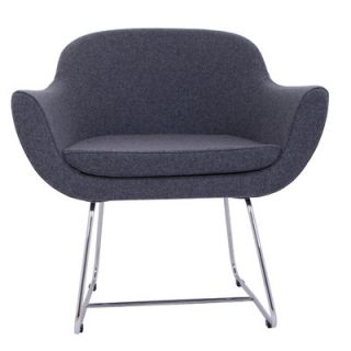 Nuans Chelsea Lounge Chair 250 CN23WI Upholstery Wool   Charcoal