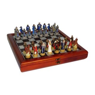 King Arthurs Court Painted Resin Chess Set Multicolor   R75138 SM