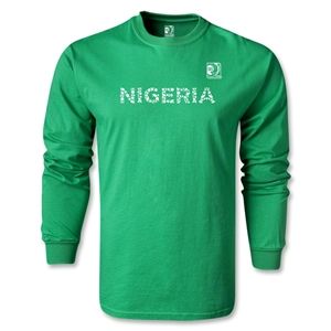 FIFA World Cup 2014 FIFA Confederations Cup 2013 Nigeria LS T Shirt (Green)