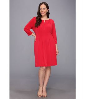 Tahari by ASL Plus Size Dana Dress Womens Dress (Red)