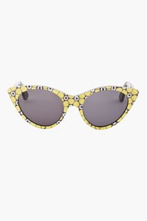 Opening Ceremony Yellow Floral Cat Eye Sunglasses