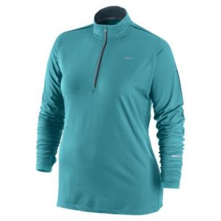 Nike Element Half Zip (Size 1X 3X) Womens Running Shirt   Turbo Green