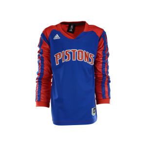 Detroit Pistons adidas NBA Youth Impact Long Sleeve Shooter