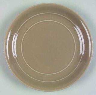 Thomson Living Mocha Salad Plate, Fine China Dinnerware   All Mocha,Embossed Rin