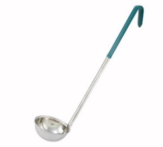 Winco 4 oz Color Coded Ladle w/ 15.5 in Handle, 1 Piece, Green
