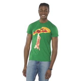 Ecom M Tee Shirts Hang In There Pizza Cat GREEN XLRG