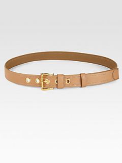 Prada Leather Belt   Natural