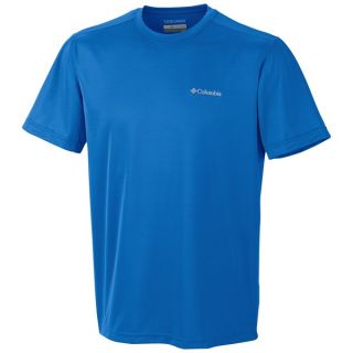 Columbia Sportswear Meeker Peak T Shirt   UPF 15  Short Sleeve (For Men)   SPLASH (L )