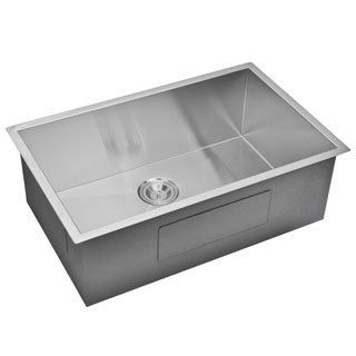 Water Creation Single Bowl Stainless Steel Hand Made Undermount Kitchen Sink