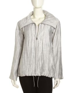 Gray Linen Jacket, Vapor