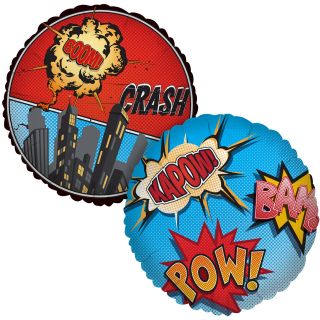 Superhero Comics Foil Balloon