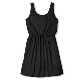 Merona Womens Easy Waist Knit Tank Dress   Black   L